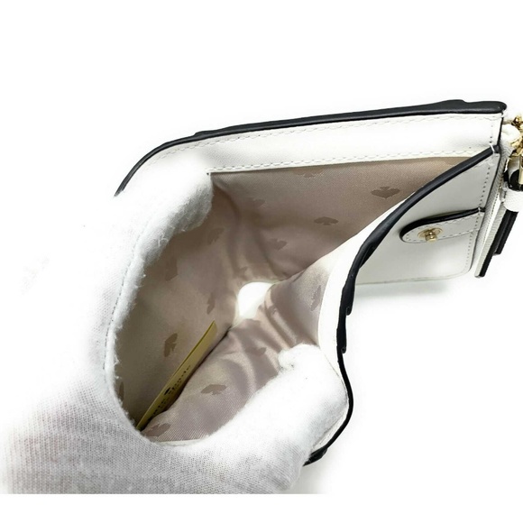 Kate Spade Reiley Raffia Small L-Zip Bifold Wallet - Picture 5 of 5